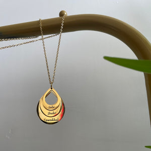 Custom 3 Layer Drop Necklace