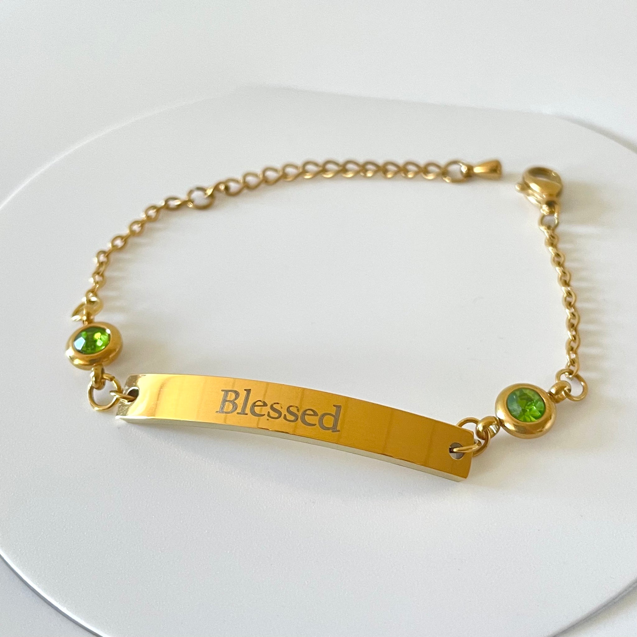 Birthstone Bar Bracelet