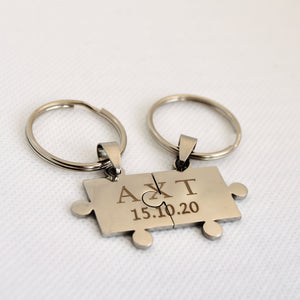 Custom Jigsaw Keyring Set (2 Pieces)