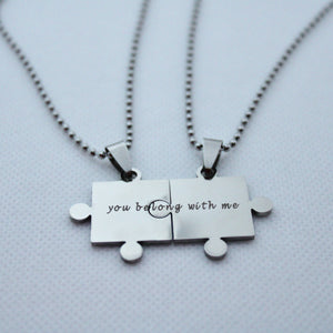 Jigsaw Necklace Set (2 Pieces)