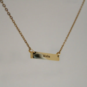 Flat Bar Necklace