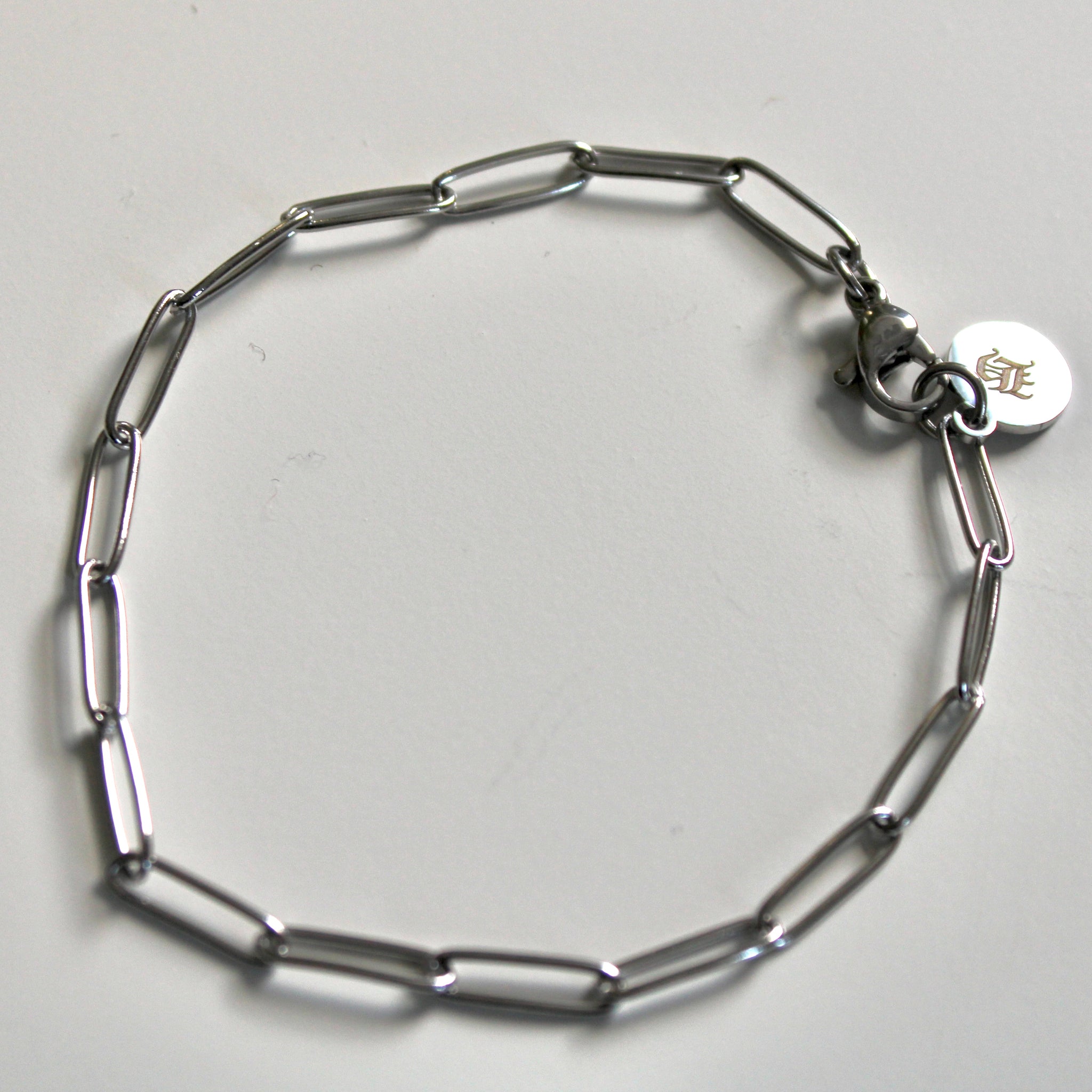 Initial Paperclip Bracelet/ Anklet