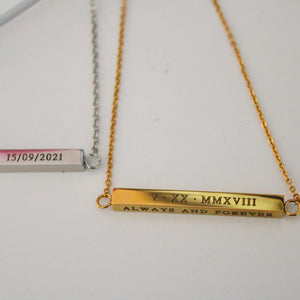 Horizontal Bar Necklace